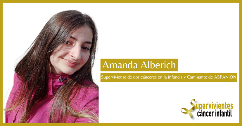 Amanda superviviente de dos cánceres en la infancia